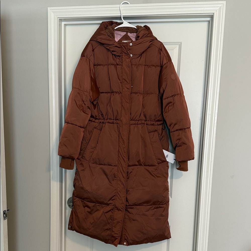 UGG Brown Puffer Coat